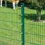 Palo per recinzione Mod. P, Finitura: vernice verde, Per recinzioni alte max: 163 cm, Lunghezza: 220 cm, Punti di fissaggio: 9
