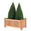 Fioriera grande in teak Tefe - Dimensioni: 100 x 50 x 50 cm (L x P x A)