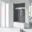 Armadio angolare Zapopan 54 bianco | 5 scomparti | 2 barre appendiabiti | 185 x 70 x 70 cm