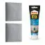Pannelli imbottiti decorativi | Set 10 pezzi | Grigio velluto | 50 x 40 cm | Eleganza e praticità