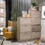 Scarpiera Gradide 02 | Grigio rovere | 3 ante battenti | 6 scomparti | 119 x 67 x 28 cm