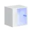Pensile Volleberg 54 nero/bianco con illuminazione LED | 150 x 250 x 40 cm | Design moderno