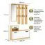 Ingresso completo - Set "Kelvini", 2 pz, rovere Sonoma/bianco, 3 scomparti, 1 cassetto, 1 specchio, 6 ganci