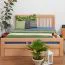 Letto matrimoniale "Easy Premium Line" K8, faggio massiccio, finitura naturale, incl. 1 pannello di copertura, 160 x 200 cm
