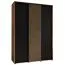 Armadio con ante scorrevoli rovere/nero | 235,2 x 170 x 45 cm | Design moderno | Ampio spazio | Per soggiorno