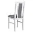 Set sala da pranzo 5 pezzi | Salvaspazio | Bianco/Rovere | Tavolo allungabile laminato antigraffio | Sedie imbottite