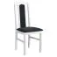 Set sala da pranzo 7 pezzi | 6 sedie legno massiccio bianco | Tavolo robusto allungabile | Design moderno