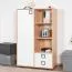 Cassettiera per cameretta Benjamin 26 | Faggio e bianco | 134 x 86 x 37 cm | Stile moderno e funzionale