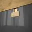 Scaffale a muro Garian 12 per cameretta | Rovere e grigio lucido | 53 x 120 x 32 cm | Design moderno