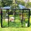 Serra Wasabi 01, Versione: Vetro reale 4 mm, Dimensioni: 295 x 295 x 270 cm (L x L x A), Colore: Nero