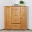 Madia in pino massello colore ontano Junco 176 | 100 x 90 x 60 cm | Design moderno e funzionale