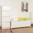 Cassapanca 179, pino massello, laccato bianco - 50 x 154 x 46 cm (h x l x p)