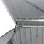 Copri bidone dei rifiuti / Armadio da giardino, in metallo, misure: 235 x 100 x 131 cm (l x p x h), antracite