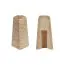 Angolo esterno per battiscopa - Modello: MONACO Effetto rovere, Misure: 60 x 17 mm, Pezzi: 2