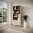 Libreria Sloughia 01 beige | 194 x 88 x 38 cm | moderna, semplice, con ripiani e protezione bordi ABS