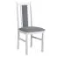 Set sala da pranzo 5 pezzi | Salvaspazio | Bianco/Rovere | Tavolo allungabile laminato antigraffio | Sedie imbottite