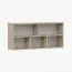 Scaffale sospeso Smolikas 98 | Rovere Sonoma | 5 scomparti | 55 x 110 x 27 cm | Design moderno