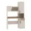 Cameretta completa 5 pezzi Fafe | Cashmere e Rovere Cremona | Armadio angolare, scrivania con top, sistema Soft-Close