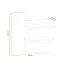 Set ingresso 5 pezzi Angvik | Rovere/nero | 2 scarpiere, armadio, specchio, appendiabiti 4 ganci