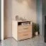 Comodino Garut 07 rovere Sonoma | 53 x 50 x 40 cm | 2 cassetti | Design moderno