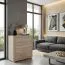 Cassettiera Lorengau 02 | Rovere Sonoma | 90 x 80 x 40 cm | 4 cassetti | Design moderno
