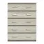 Cassettiera Pamulang 06 | Rovere Sonoma | 5 cassetti | 112 x 82 x 40 cm | Design moderno