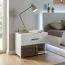 Comodino Bulolo 15 | Bianco e Noce | 47 x 60 x 38 cm | Design moderno e praticità