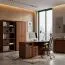 Scaffale Mojokerto 15 ripiani | Noce/Nero | 194 x 80 x 39 cm | Stile moderno e robusto