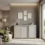 Credenza Tabubil 28 | wengé e grigio | 92 x 160 x 41 cm | Design moderno e praticità