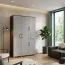 Armadio guardaroba Tabubil 33 | Wengé e grigio | 200 x 120 x 60 cm | Ampio spazio e design moderno