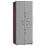 Armadio Tabubil 30 | Wengé e Grigio | 200 x 80 x 60 cm | Design moderno e capiente