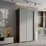 Armadio scorrevole Tabubil 31 | Wengé e grigio | 200 x 120 x 60 cm | Design moderno e spazioso