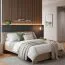 Letto matrimoniale Popondetta 04 | Rovere Sonoma | 160 x 200 cm | Design moderno