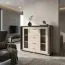 Vetrina Aitape 43 | Rovere Sonoma scuro e chiaro | 105 x 135 x 40 cm | Design moderno salotto