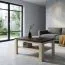 Tavolino soggiorno "Aitape" 19 | Rovere Sonoma scuro/chiaro | 120 x 60 x 56 cm | Design moderno
