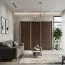 Armadio scorrevole Aitape 38 | Rovere Sonoma scuro | 188 x 210 x 60 cm | 3 ante, 5 ripiani, 3 appendiabiti