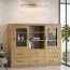Vetrinetta Vanimo 17 rovere | 125 x 156 x 42 cm | Design moderno e spazioso