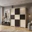 Armadio scorrevole Rabaul 37 | Rovere Sonoma chiaro e scuro | 210 x 150 x 60 cm | Spazio ottimale