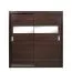 Armadio scorrevole Sepatan 06 wengé | 210 x 200 x 60 cm | Design moderno e spazio ottimizzato