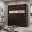 Armadio scorrevole Sepatan 06 wengé | 210 x 200 x 60 cm | Design moderno e spazio ottimizzato