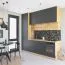 Pensile cucina "Matterhorn" 24, color rovere Artisan/grigio, 1 anta, design senza maniglie, Sistema "push-to-open", 40 x 44,9 x 72 cm