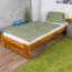 Letto singolo "A9", pino massiccio, color rovere, incl. rete a doghe - 90 x 200 cm