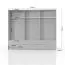 Armadio guardaroba con ante battenti Siumu 36 | Bianco lucido | 226 x 277 x 60 cm | Massima organizzazione
