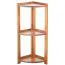 Scaffale angolare in pino massello rovere Junco 62 | 86 x 40 x 30 cm | Design moderno salvaspazio