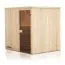 Sauna prefabbricata "Kawir" 68 mm, con tetto con bordino - misure esterne (l x p x h): 244 x 194 x 199 cm