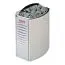 Stufa sauna 8 kW con pannello comandi esterno in acciaio inox | Design compatto | Finitura metallizzata
