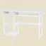 Scrivania in pino massello bianco Junco 194 | 75 x 120 x 50 cm | Design moderno e funzionale