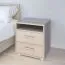 Comodino Garut 07 rovere Sonoma | 53 x 50 x 40 cm | 2 cassetti | Design moderno