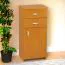 Cassettiera Kebumen 08 in ontano | Design moderno | 90 x 40 x 40 cm | 2 cassetti e 1 anta