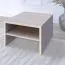 Tavolino salotto Kerowagi 16 | Rovere Sonoma | 78 x 78 x 49 cm | Design moderno | Ampio ripiano